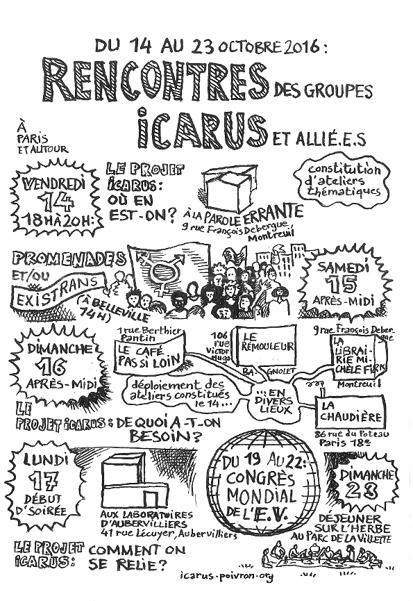 Rencontres Icarus du 14 au 23 octobre à Paris
